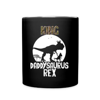 King Daddysaurus Rex - Full Colour Mug - black - Front