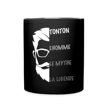 Tonton Mon Meilleur Tonton Génial Cadeau Homme - Mug uni - noir - Devant