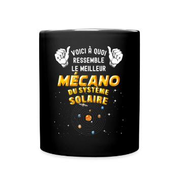 Meilleur Mécano de la Galaxie Mécanicien - Mug uni - noir - Devant