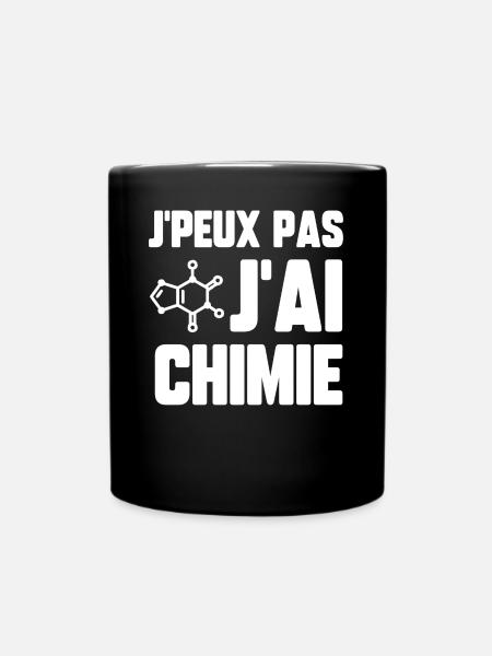 J’peux pas j’ai chimie - Mug uni - noir