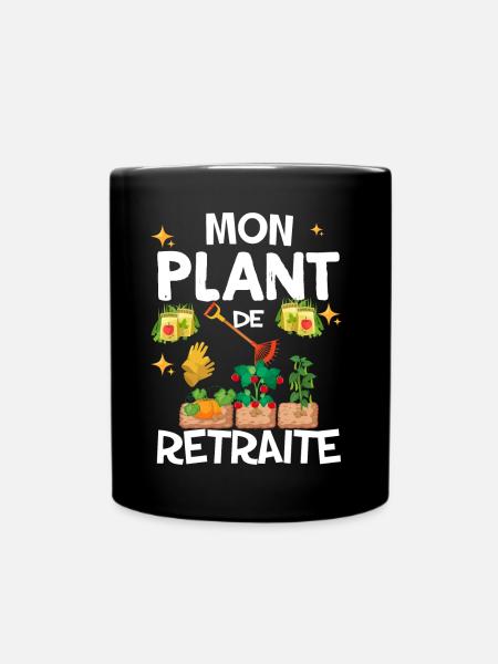 Le Meilleur Plan Pour La Retraite Cadeau Jardin - Mug uni - noir