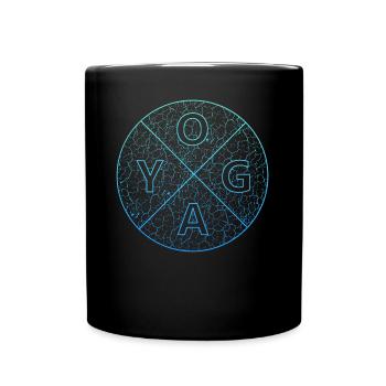 Yoga yoga - Tasse einfarbig - Schwarz - Vorne