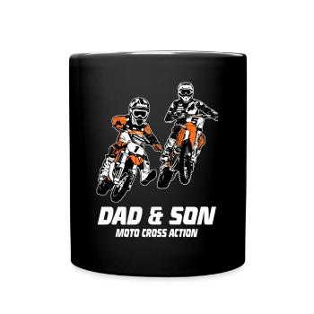 Kinder Motocross - KIDS MX - Full Colour Mug - black - Front