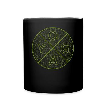 Yoga yoga - Tasse einfarbig - Schwarz - Vorne