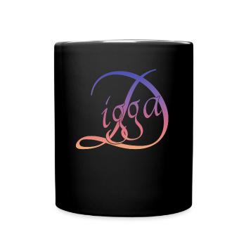 Digga digga - Tasse einfarbig - Schwarz - Vorne