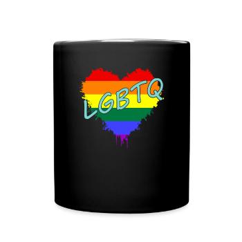 LGBTQ - Tasse einfarbig - Schwarz - Vorne