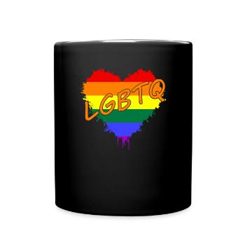 LGBTQ love Pride Gay - Tasse einfarbig - Schwarz - Vorne