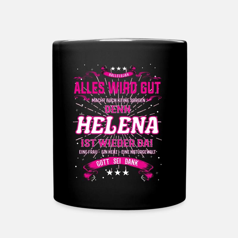 Helena Design, alles wird gut - Tasse einfarbig - Schwarz