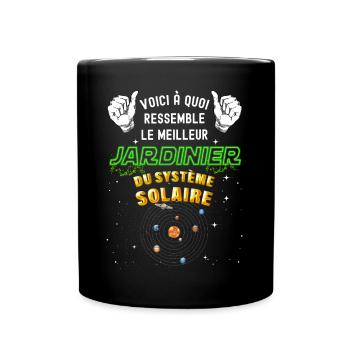 Meilleur Jardinier Du systeme Solaire Cadeau Homme - Mug uni - noir - Devant