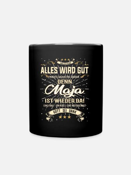 Maja Design, alles wird gut - Tasse einfarbig - Schwarz