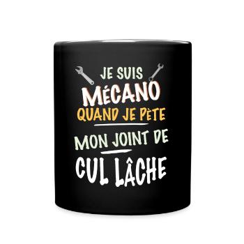 Mécano Cadeau Homme Mécanicien - Mug uni - noir - Devant