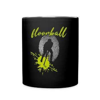 Floorball Floorball FLOORBALL PLAYER Floorballer - Full Colour Mug - black - Front