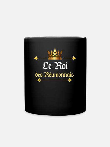 Le roi des Réunionnais humour île de la Réunion - Mug uni - noir