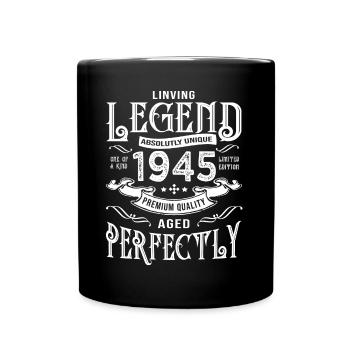 1945 anniversaire vintage né en 1945 - Mug uni - noir - Devant