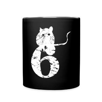 PUNKROCK rats nr. 6 - used look - mouse - rat - Full Colour Mug - black - Front