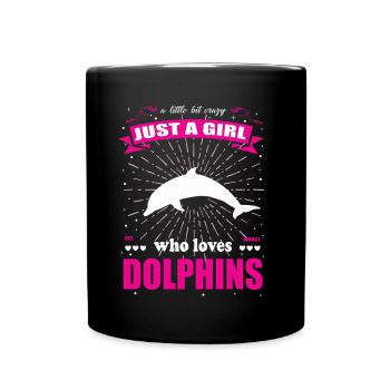 Just a Girl who loves Delphine Outfit - Tasse einfarbig - Schwarz - Vorne
