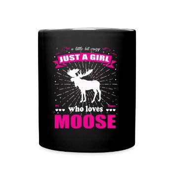 Just a Girl who loves Elche Outfit - Tasse einfarbig - Schwarz - Vorne