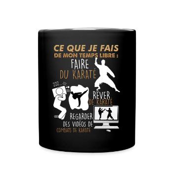 Karaté Temps Libre Sport Arts Martiaux - Mug uni - noir - Devant