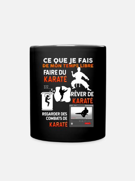 Karaté Discipine Et Temps Libre Arts Martiaux - Mug uni - noir