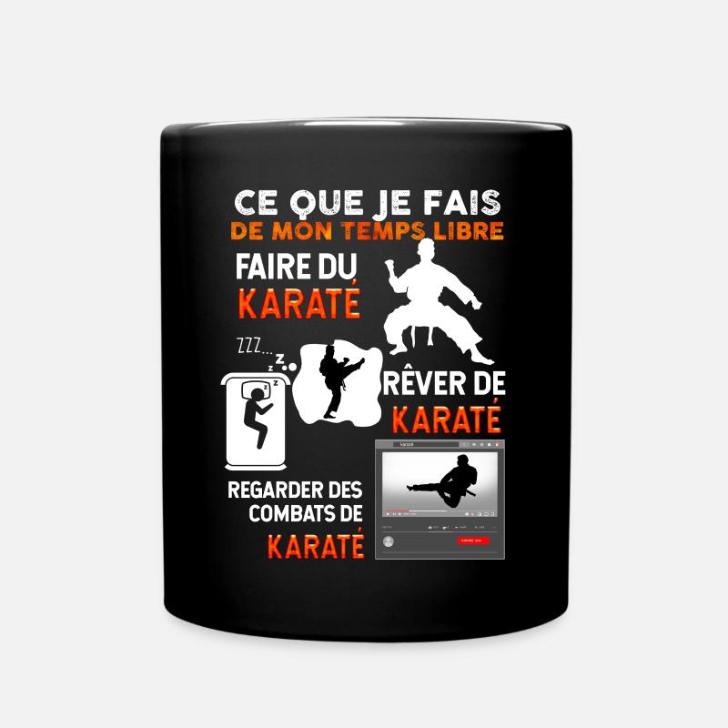 Karaté Discipine Et Temps Libre Arts Martiaux - Mug uni - noir
