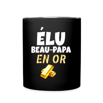 Elu Beau Papa En Or Humour Lingot - Mug uni - noir - Devant