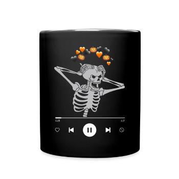 Meme Squelette Esthétique Sombre Drôle - Mug uni - noir - Devant