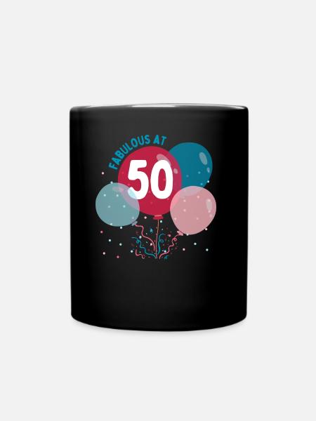 Fabilous at 50 - Full Colour Mug - black