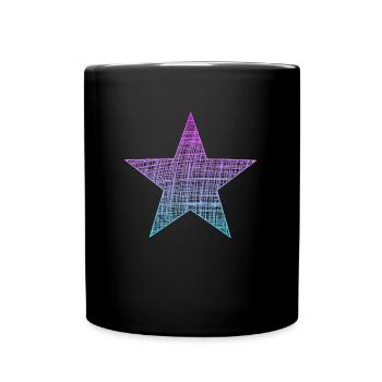 stern, star - Tasse einfarbig - Schwarz - Vorne