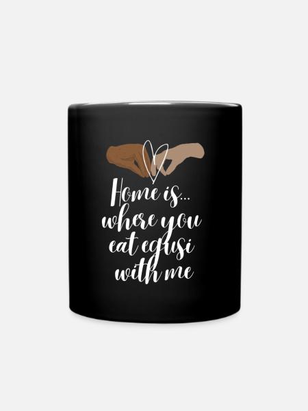 « Egusi With Me » cuisine africaine par DVWSDM - Mug uni - noir