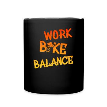 Bike - Tasse einfarbig - Schwarz - Vorne