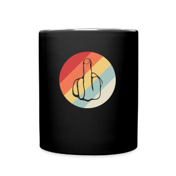Fuck You, fuck you, fck u - Tasse einfarbig - Schwarz - Vorne