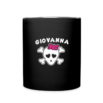 Design Pirate Giovanna pour filles et femmes - Mug uni - noir - Devant