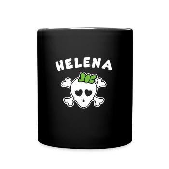 Design Pirate Helena pour filles et femmes - Mug uni - noir - Devant
