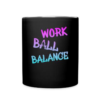 Streetball - Tasse einfarbig - Schwarz - Vorne