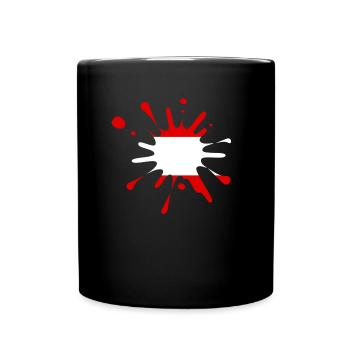 Österreich Austria - Tasse einfarbig - Schwarz - Vorne