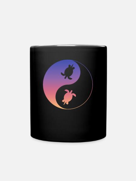 Schildkröten Schildkröte - Tasse einfarbig - Schwarz