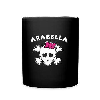 Pirate Arabella Design for Girls and Women - Full Colour Mug - black - Front
