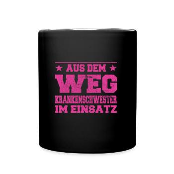 Conception d’infirmières en action - Mug uni - noir - Devant