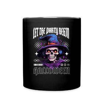 Halloween Party - Tasse einfarbig - Schwarz - Vorne