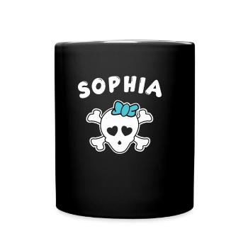 Pirate Sophia Design for Girls and Women - Full Colour Mug - black - Front