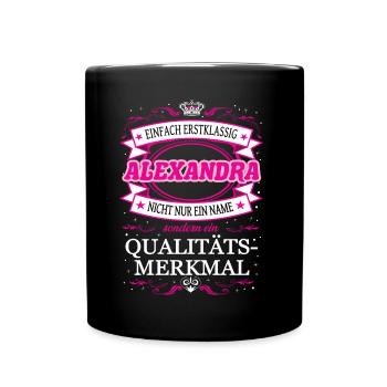 Quality feature Alexandra simply first-class - Full Colour Mug - black - Front
