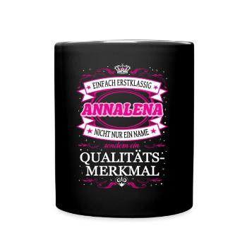 Quality feature Annalena simply first-class - Full Colour Mug - black - Front