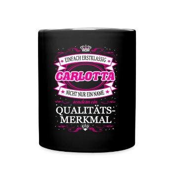 Quality feature Carlotta simply first-class - Full Colour Mug - black - Front