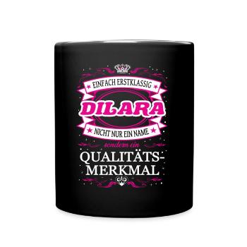 Qualitätsmerkmal Dilara einfach Erstklassig Outfit - Tasse einfarbig - Schwarz - Vorne