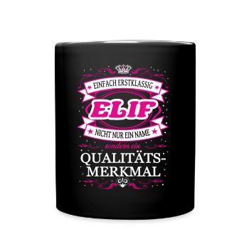 Qualité Caractéristique Elif Tenue tout simplement top notch - Mug uni - noir - Devant