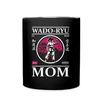 Wado Ryu Mom - Design de karaté cool pour les mamans - Mug uni - noir - Devant