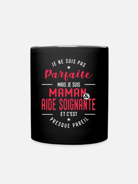 maman aide soignante humour fête des mères - Mug uni - noir