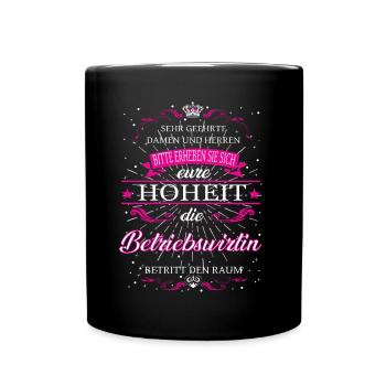 Your Highness Business Economist enters the room - Full Colour Mug - black - Front
