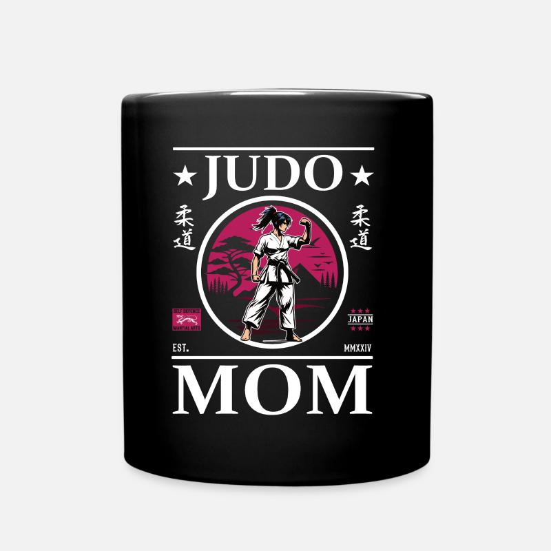 Judo Mom - cool Judka Mom Design - Mug uni - noir