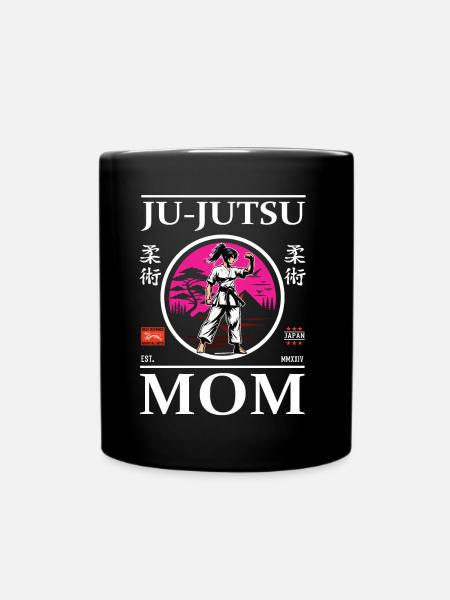 Ju-Jutsu Mom - Selbstverteidigungs Mutter Design - Tasse einfarbig - Schwarz